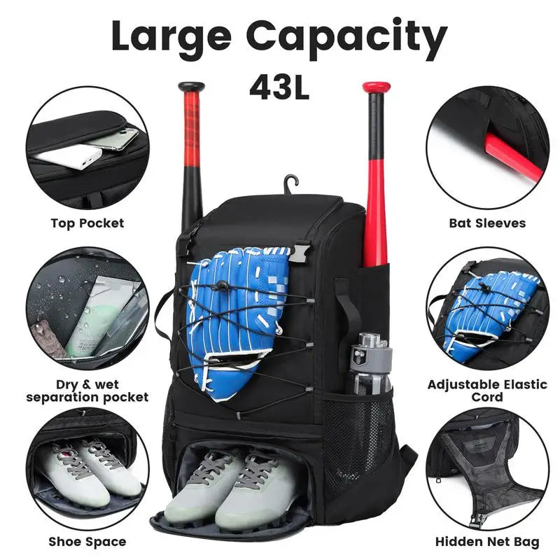 Large Capacity Baseball Softball Bag
